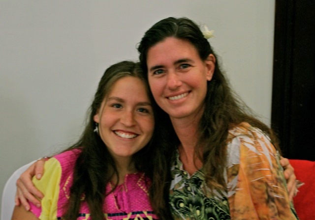 Susan from Peru with Kalasara from Hawaii