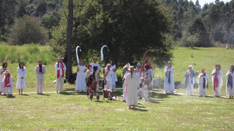 Marzo presents Solara with a sacred staff.