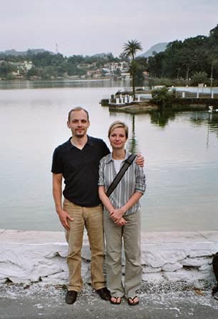 Sebastian and Cristiane on the shores of Nakka Lake...