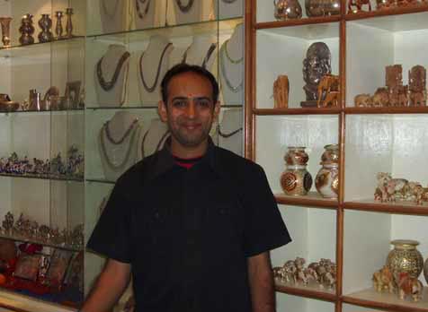 Naveen at the Udai Kothi shop beams his love.