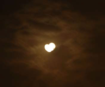 The heart shaped Moon watched over us.