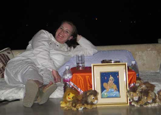 Ama resting with Lions.
