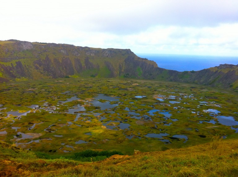 The magnificent crater of Rano Kau.