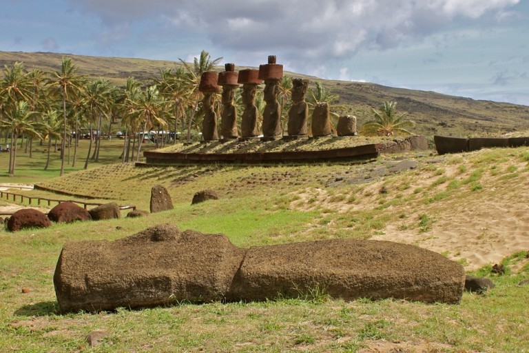 The Moai await us.