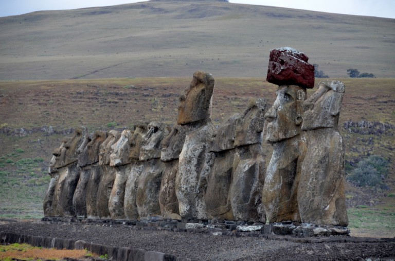 Sentíamos a los Moai diferentes que el día anterior