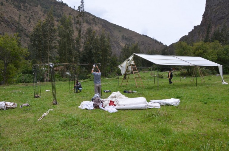 At the same time, our tents were being erected.