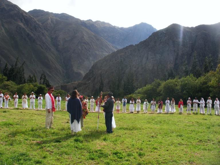 While this was happening, a condor circled our Ceremony. Condors are very rare in the Sacred Valley.